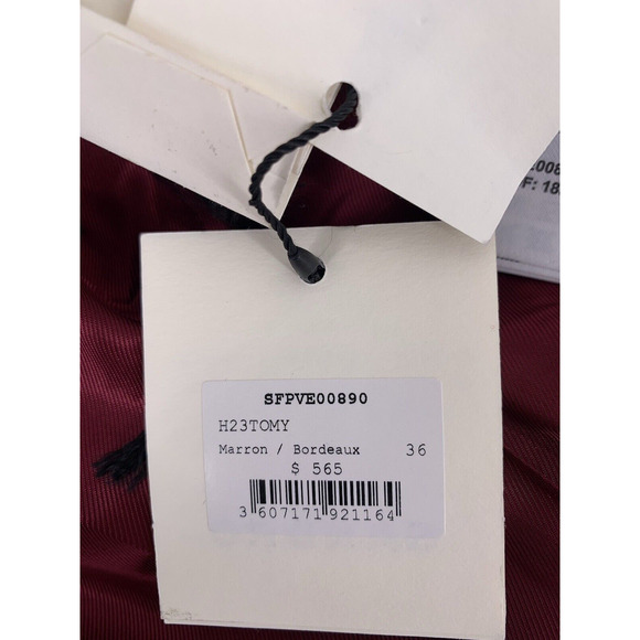 SANDRO Tomy Single-Breasted Houndstooth Wool-Blend Blazer Women's EU 36 / US 4 - Picture 7 of 16